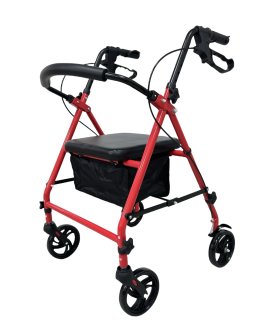 Respirox RR-01 Katlanabilir Rolatör Kırmızı