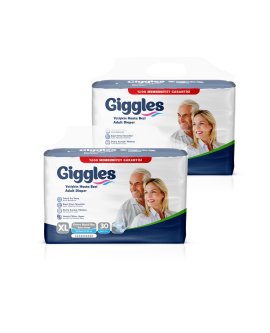 Giggles Yetişkin Bel Bağlamalı Hasta Bezi ExtraLarge 30'lu