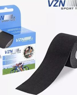 Vzn Ağrı Bandı Kinesio Bant Sporcu Bandı Ağrı Bandı Siyah 5 cmx5 m