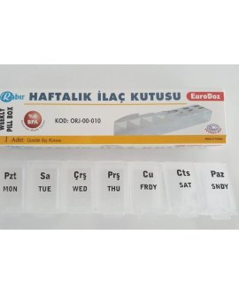 İLAÇ SAKLAMA KUTUSU HAFTALIK