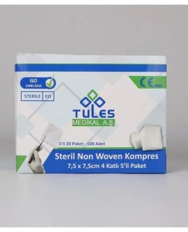 Tules Spanç Non-Woven Kumaş 7,5 x 7,5cm 100 Lü 1Paket